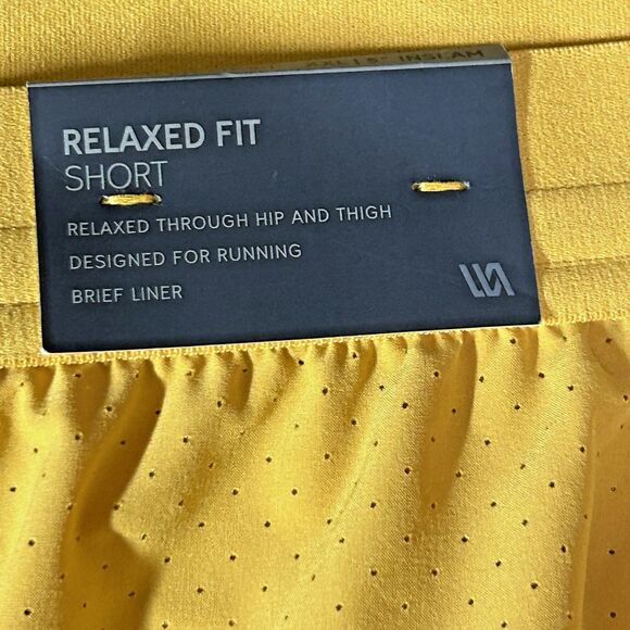 Men’s Shorts VRST Everyday 5" Accelerated Lined Yellow Sunset Size 2XL New - Picture 3 of 14